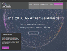 Tablet Screenshot of geniusawards.com